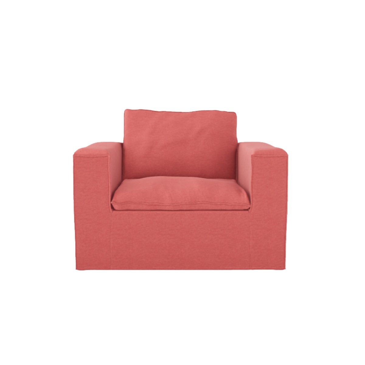 Luca Fåtölj Coral. Fåtölj med stilren design och avtagbar klädsel.