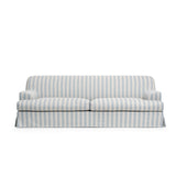 Frances 3-seters sofa stripete lyseblå