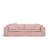 Luca Grande 3-seters sofa Stripete Korall