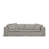 Luca Grande 3-seters sofa stripet svart