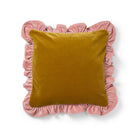 Kuddfodral Volang Amber/Dusty Pink